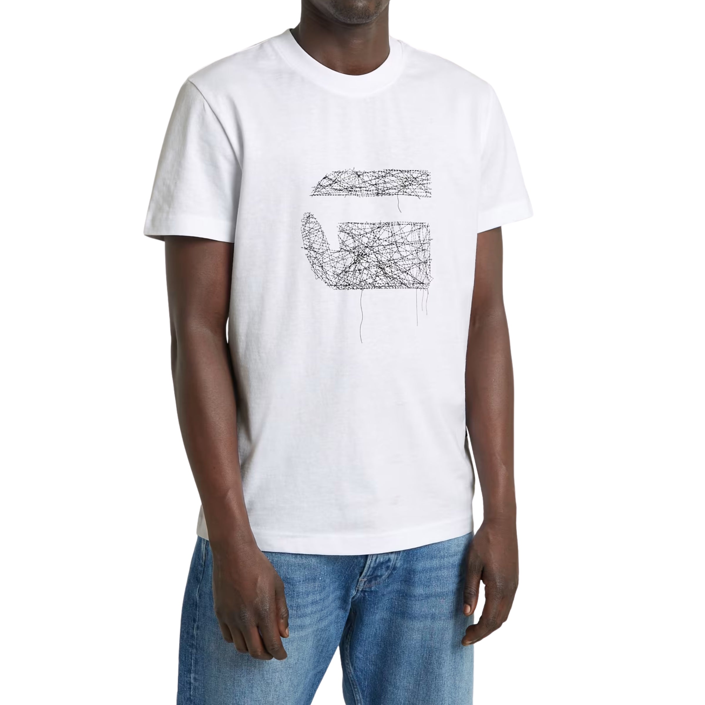 G-Star T-Shirt Stitch Burger White